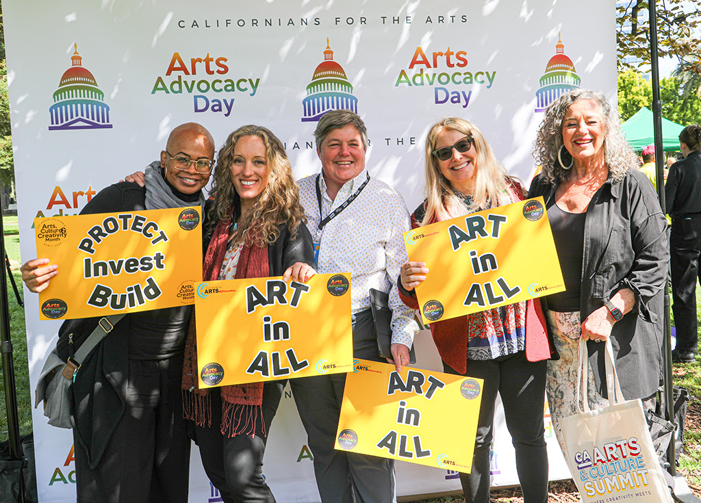 Amy at Californians for the Arts Advocacy Day