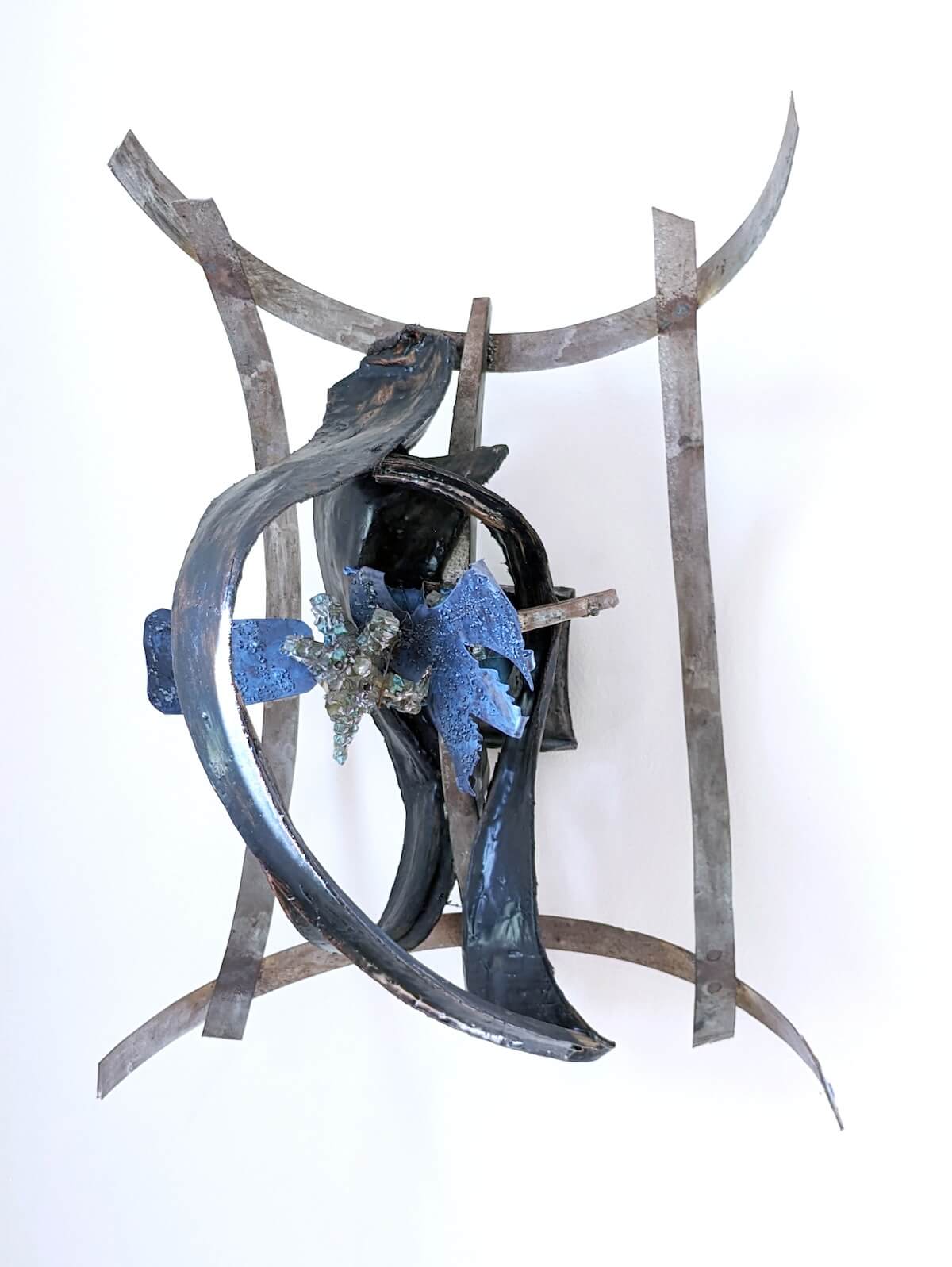 Regina Herod, Untitled, 2015. Steel, organic material, glass, wire. Image of artwork by Regina Herod.