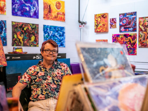 Shane Dixon at Brewery Artwalk